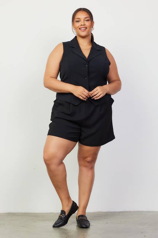Elastic Back Shorts