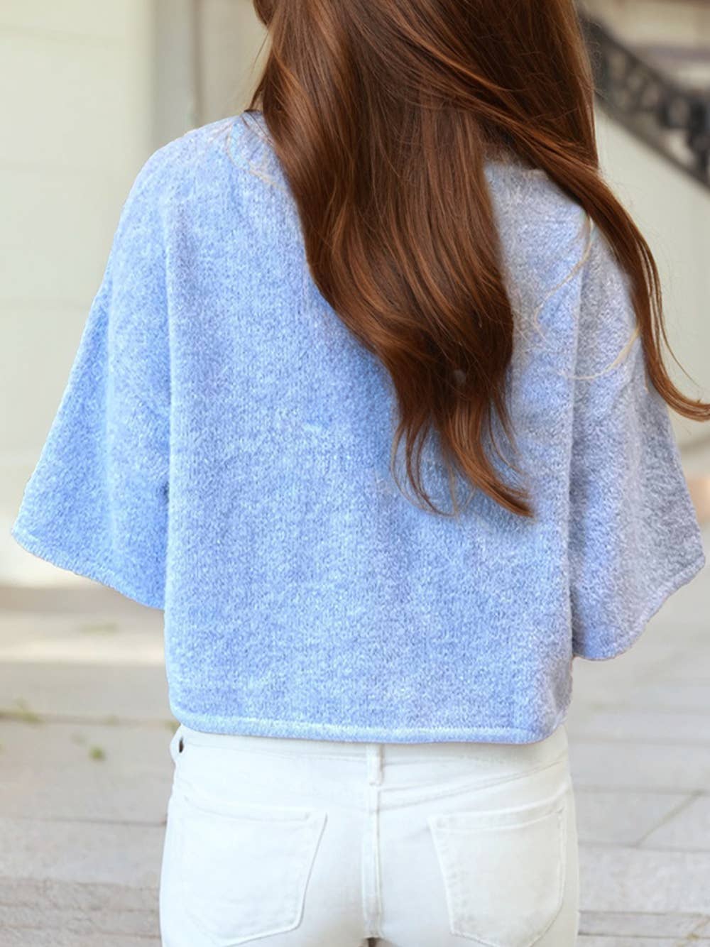 3/4 Sleeve Sweater Cardigan